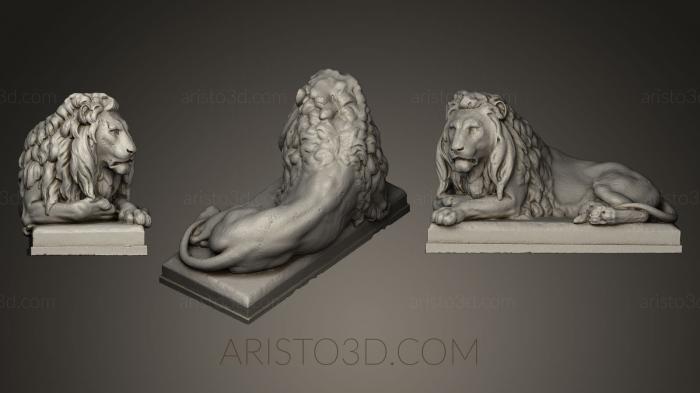 Figurines lions tigers sphinxes (STKL_0174) 3D model for CNC machine